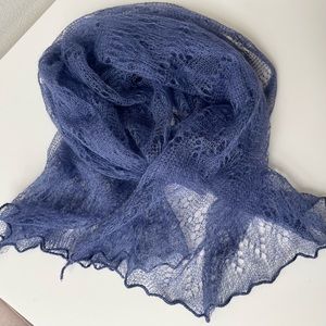 Saks Gossamer Lace Knit Scarf